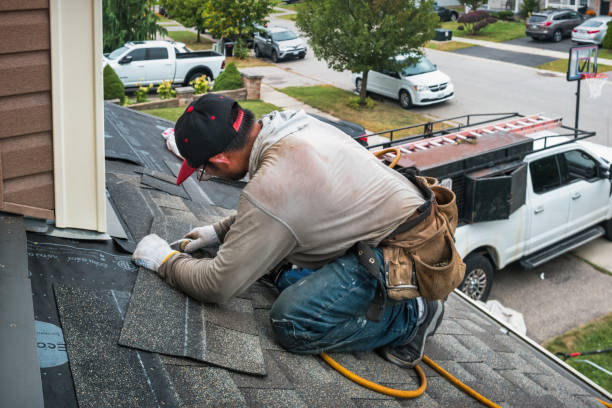 Professional Roofing technician working in Moulton, TX